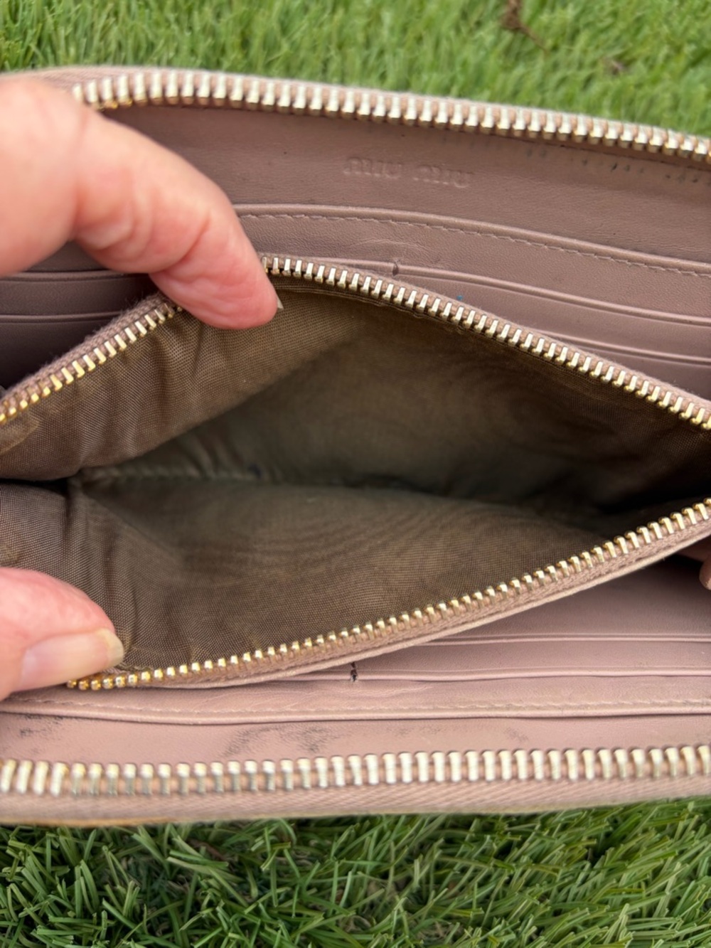 Miu Miu Leather Zip Around Long Wallet - Picture 6 of 11